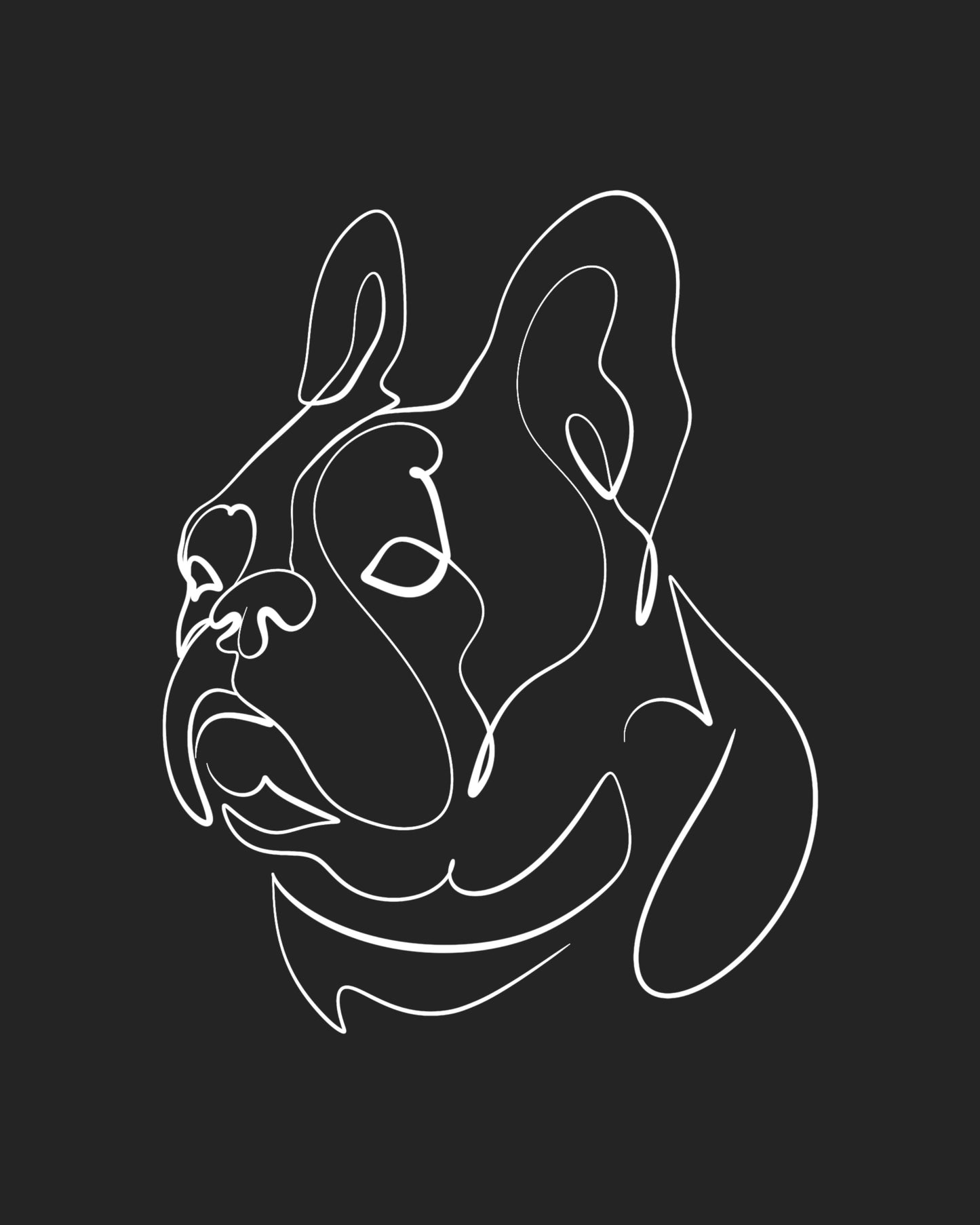 Custom Unique Line Pet Portrait - lines-of-jove