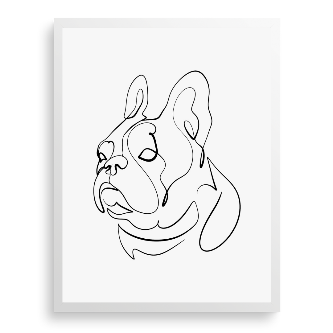 Custom Unique Line Pet Portrait - lines-of-jove