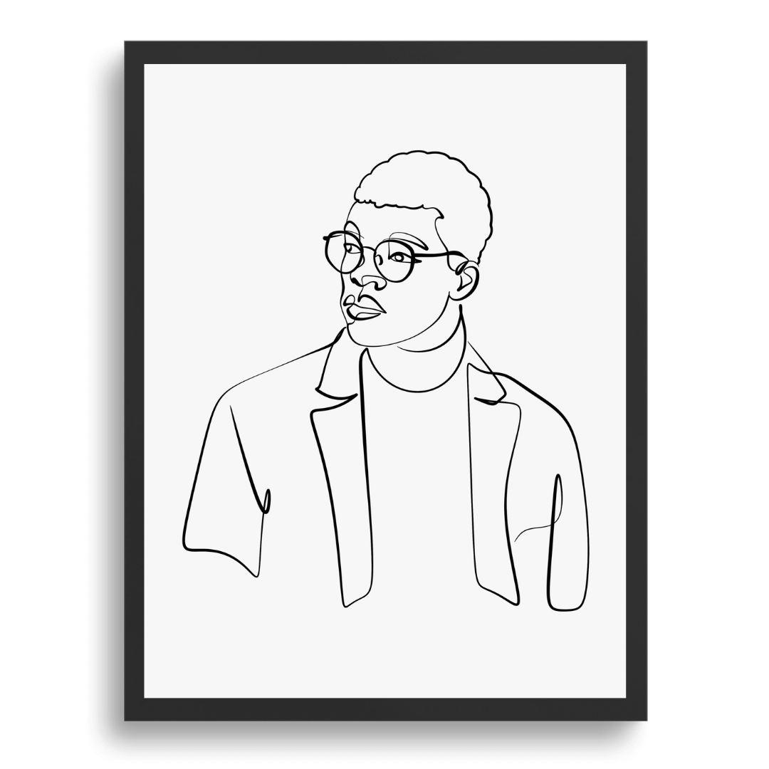 Custom Unique Line Human Portrait - lines-of-jove